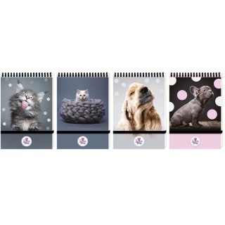 Kołozeszyt (kołonotatnik) The SWEET PETS A6 96k. krata (nd) (6136)