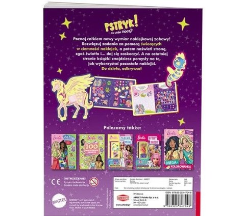 Książka dla dzieci Barbie™. Pstryk! Co widać nocą? Ameet (GLO 1401)