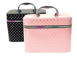 Kuferek L, walizka z lusterkiem, zapinany na zamek Adar (599598)