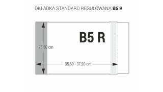 Okładka B5 [mm:] 253x356-372 Biurfol (oz-45)