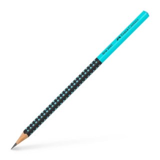 Ołówek Grip 2001 Two Tone czarny/turkusowy HB Faber Castell (517012 FC)