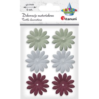 Ozdoba materiałowa Craft-Fun Series kwiatki Titanum (ZD-005)