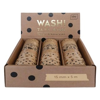 Taśma ozdobna taśma samoprzylepna GLAM 15x5 [mm x m] mix Interdruk (5902277303820)