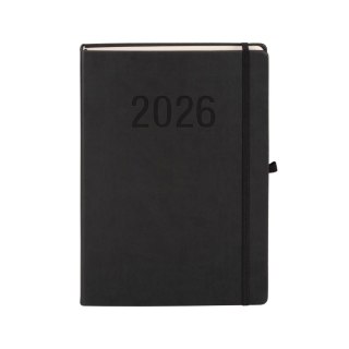 Kalendarz książkowy (terminarz) 2026 MEMOFIX DNS A4 Antra (CZARNY)