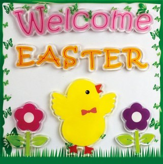 Naklejka (nalepka) Craft-Fun Series żelowe Wielkanoc Titanum (FHD-2)