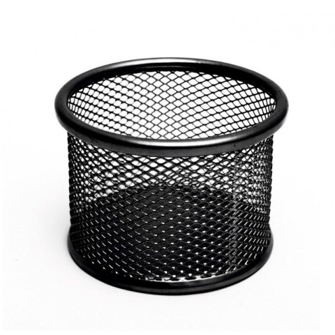 Przybornik na biurko czarny czarny metal Tres