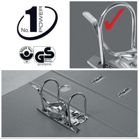 Segregator dźwigniowy No.1 Power A4 50mm niebieski jasny Esselte (811411)