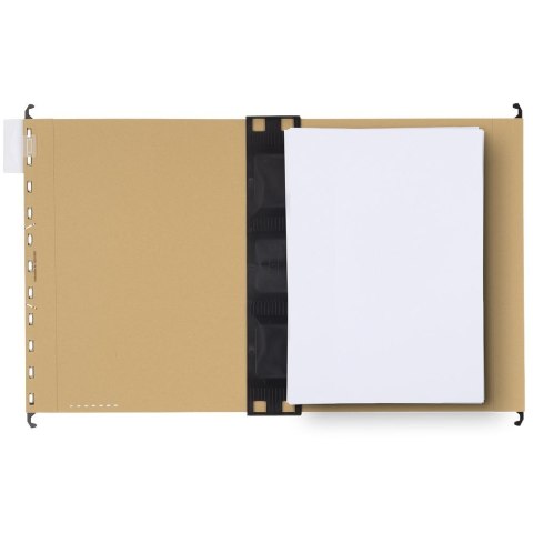 Teczka zawieszkowa Vertic Ultimate z poszerzanym dnem 2 cm A4 brązowy karton 320g Elba (100552068)