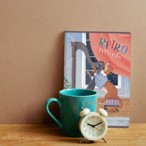 Zeszyt BOOKWORM/RETRO A5 16k. 70g kratka Top 2000 (400169369)