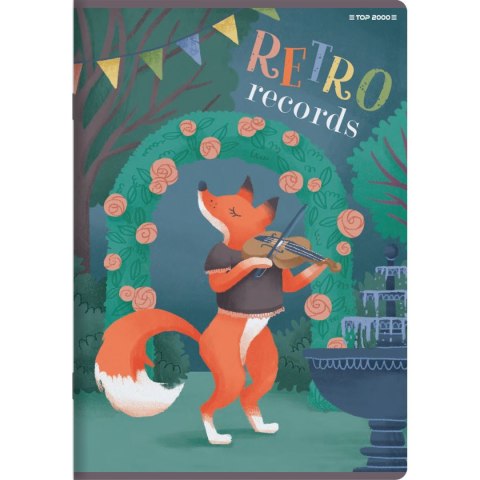 Zeszyt BOOKWORM/RETRO A5 16k. 70g kratka Top 2000 (400169369)