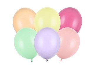 Balon gumowy Strong pastel 50szt. mix 270mm Partydeco (SB12P-000P-50)