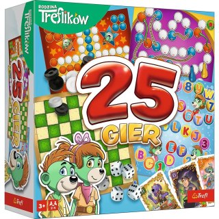 Gra planszowa Trefliki kalejdoskop 25 GIER Rodzina Treflików Trefl (02824)