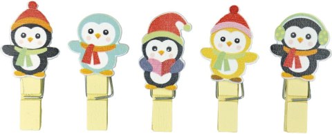Ozdoba drewniana Craft-Fun Series klamerki Pingwiny Titanum (MTCR-WDC978)