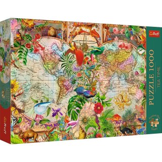 Puzzle Premium Plus Tea Time: Antyczna mapa świata 1000 el. Trefl (12075)