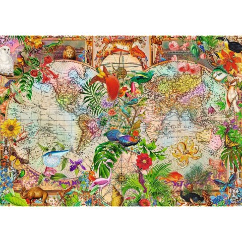 Puzzle Premium Plus Tea Time: Antyczna mapa świata 1000 el. Trefl (12075)