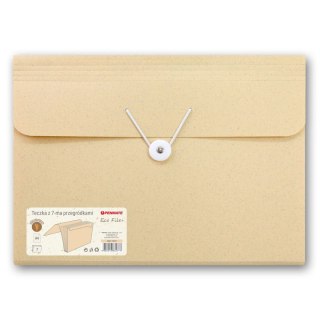 Teczka z przegródkami ECO FILE żółta 5906910832777 kolor: żółta 7 przegródek [mm:] 235x325 Mungyo (TT8918)