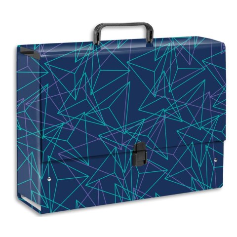 Teczka z szerokim grzbietem na zatrzask Geometria B4 mix Tadeo (T0107)