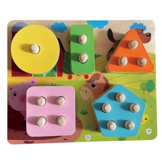 Układanka drewniana kształty Smily Play (SPW84984)
