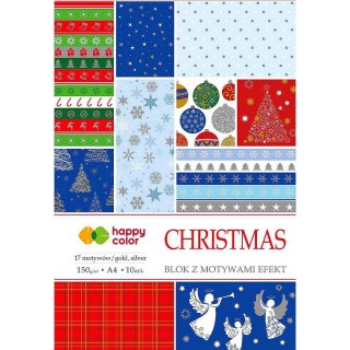 Zeszyt papierów kolorowych z motywami A4 170g 150k Happy Color (HA 3815 2030-X)