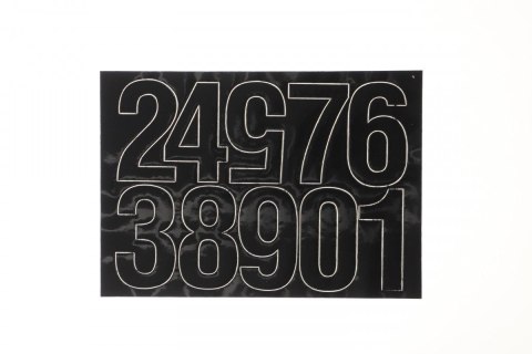 Cyfry samoprzylepne czarne Farro