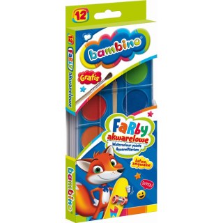 Farby akwarelowe 12 kolor. St.Majewski