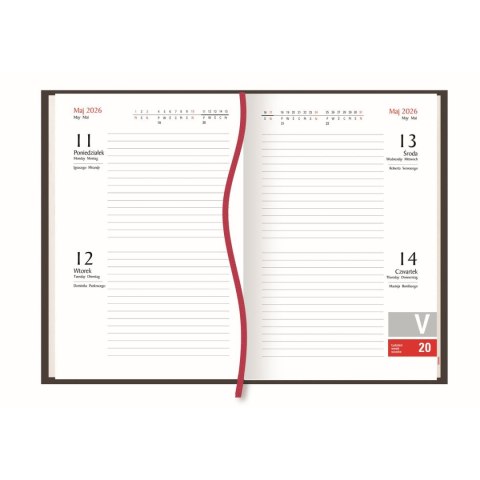 Kalendarz nauczyciela książkowy (terminarz) 125mm x 185mm Michalczyk i Prokop (T-155V-02)