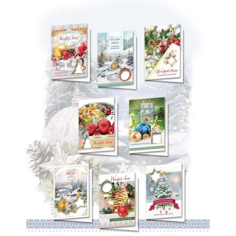 Kartka składana BN z opłatniem B6 Top Graphic (brokat)