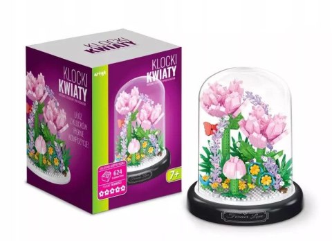 Klocki konstrukcyjne Hortensje pod kloszem 624el Artyk (136993)