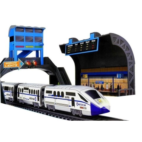 Kolejka na Baterie 244 cm + Dworzec Wagon Lean (2434)