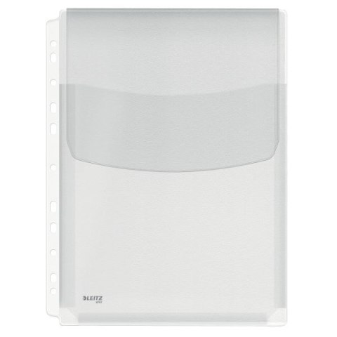 Koszulki na dokumenty krystaliczne A4 kolor: przezroczysty górna klapka 170 mic. Leitz (47573003)