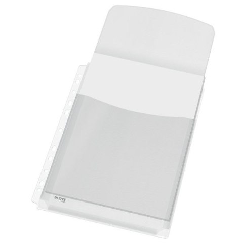 Koszulki na dokumenty krystaliczne A4 kolor: przezroczysty górna klapka 170 mic. Leitz (47573003)