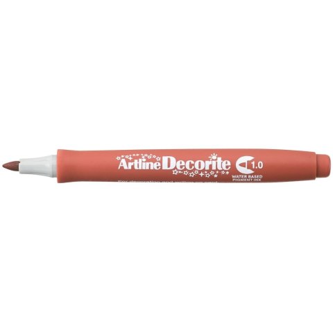 Marker permanentny decorite wkład brązowy 1,0mm pędzelek końcówka Artline (AR-033 6 2)