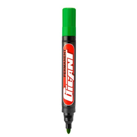 Marker permanentny permanent GIGANT wkład zielony 1,5-2,5mm okrągła końcówka Kamet (K-1070)