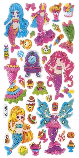 Naklejka (nalepka) Craft-Fun Series Syrenki wypukłe Titanum (SK-100)