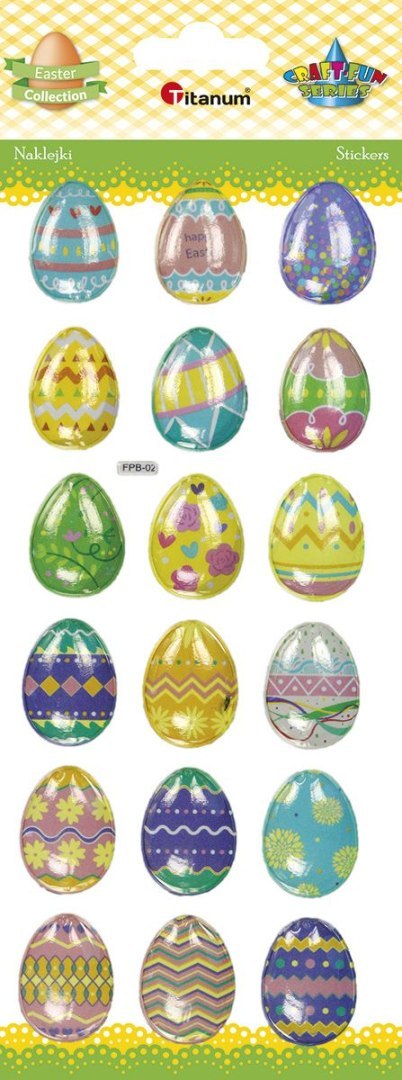 Naklejka (nalepka) Craft-Fun Series wypukłe pisanki Titanum (FPB02)