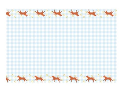 Obrus Kratka z końmi papier [mm:] 1800x1200 Partydeco (OBP3)