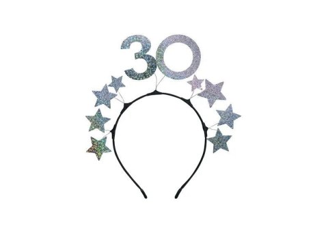 Opaska z gwiazdkami 30 urodziny Partydeco (OP48)