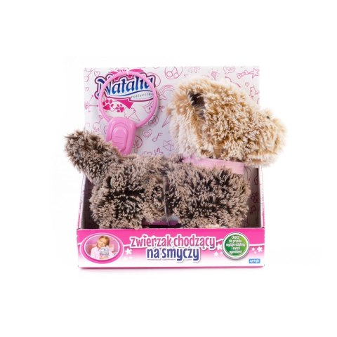 Pluszak interaktywny Natali piesek chodzący na smyczy Artyk (122736)