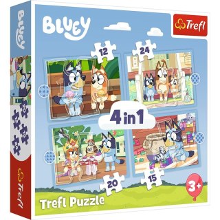 Puzzle Bluey Bluey i jego świat 4w1 el. Trefl (34637)