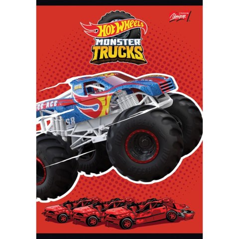 Zeszyt HOT WHEELS A5 16k. podwójna linia kolor Unipap