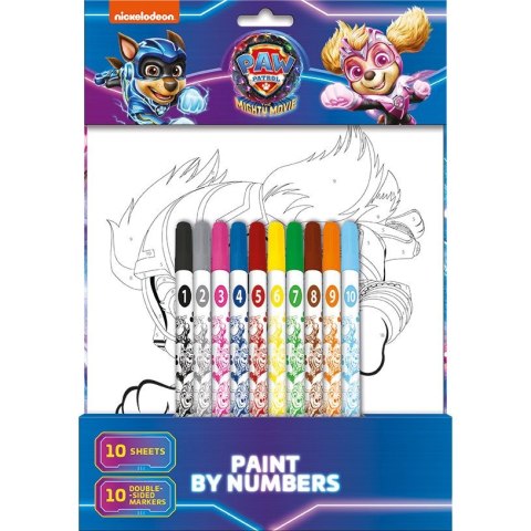 Kolorowanka Psi Patrol malowanie po numerach Unipap