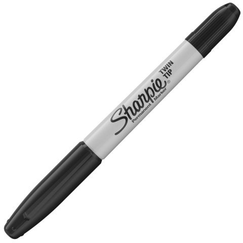 Marker permanentny TWIN TIP wkład czarny okrągła końcówka Sharpie (S0811100)