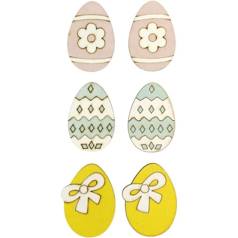 Ozdoba drewniana Craft-Fun Series pisanki samoprzylepne Titanum (191008)