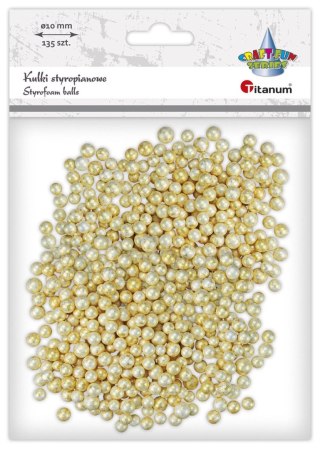 Ozdoba styropianowa Craft-Fun Series złote kulki styropianowe (mix)mm Titanum (23BR1218-13)