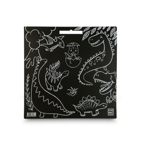 Podkład na biurko FUNNY MAT BLACK DINOZAURY sfu702 czarny polipropylen PP [mm:] 400x400 Strigo (8681379307024)