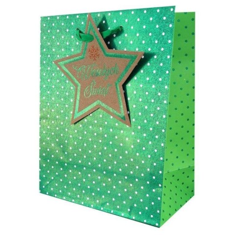 Torba prezentowa torebka ozdobna Bożenarodzenie [mm:] 330x456x 120 Kukartka (QPS)