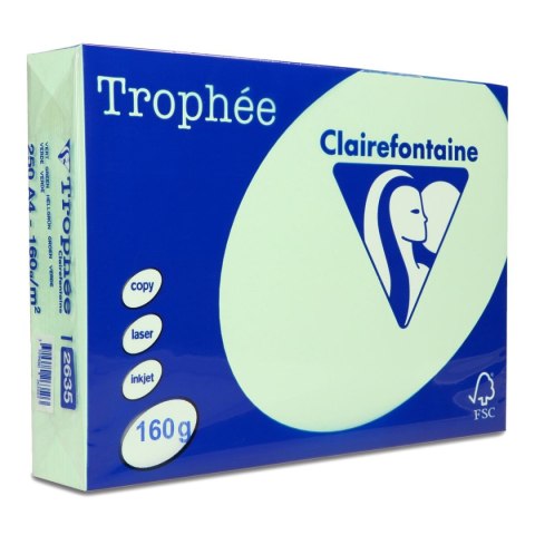 Papier kolorowy kolorowy A4 zielony 160g Trophee (xca42635)