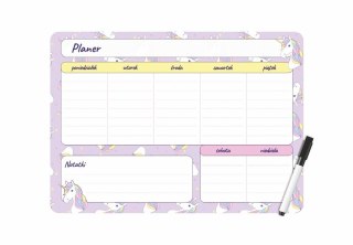 Podkład na biurko Unicorn Planer magnetyczny tygodniowy mix Biurfol (PM-02-05)