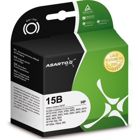 Tusz (cartridge) alternatywny HP Asarto (AS-H15)