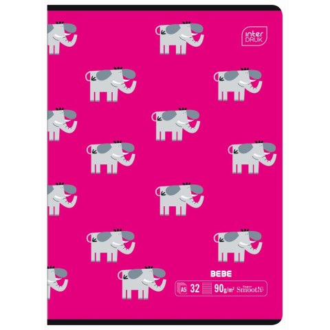 Zeszyt BEBE KIDS A5 32k. 90g trzy linie Interdruk